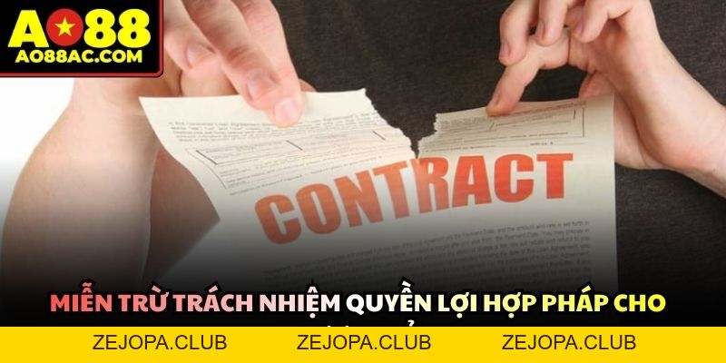 Miễn Trừ Trách Nhiệm Mới Áp Dụng Cho Hội Viên 2026 - ZEJOPA